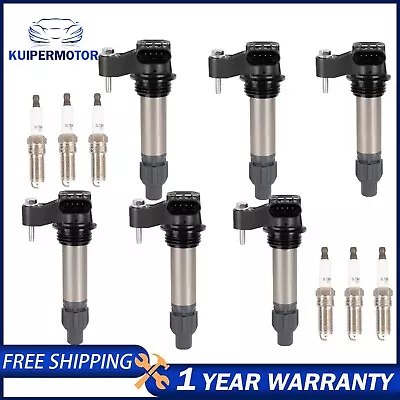 6X Ignition Coils W/Spark Plugs For Cadillac CTS GMC Saturn Chevy Camaro V6 • $70.89