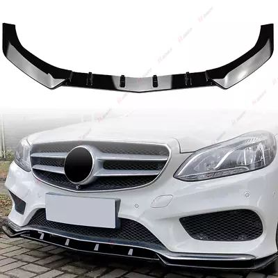 Car Front Bumper Spoiler Lip Kit For Mercedes Benz E Class W212 Sport 2013-2015 • $77.99