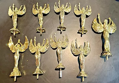 Lot Of 9 Plastic Victory Angel Lady Trophy Topper Award • $19.99