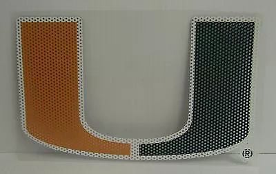 6-Inch Miami Hurricanes Logo Perforated Vinyl Window Graphic • $14.99