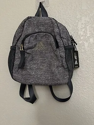 NEW Adidas Linear 3 Mini Jersey Grey White Backpack Bag Purse NWT • $30.77