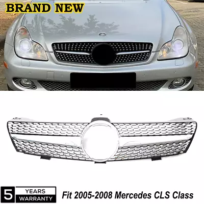 For Mercedes W219 CLS500 CLS550 CLS63 CLS55 AMG 2005-2008 Diamond Grille Grill • $99.99