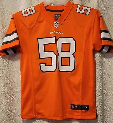 NFL Denver Broncos Von Miller Nike Onfield Throwback Orange Jersey Kids Medium • $20