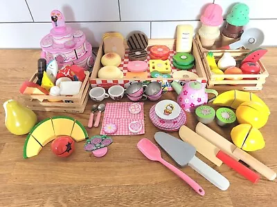 Melissa & Doug HUGE Wooden Food Play Set Bundle Incl Magnetic Ice Cream & Scoop • £29