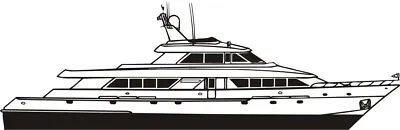 Yacht Transportation 1 Color Window Wall Vinyl Decal Sticker Printed • $10.37