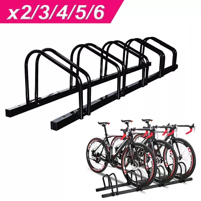 $47.89 • Buy 1-6 Bike Stand Storage Rack Bicycle Parking Cycling Floor Holder Portable