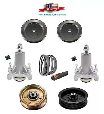 $149.99 • Buy Complete 46  Spindle Pulley Belt Kit For Poulan PP175H46 PP20VA46 PB19546LT 46 