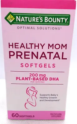 Brand New Nature's Bounty Prenatal Multivitamin 200 MG DHA Softgels 4/24 • $8.99