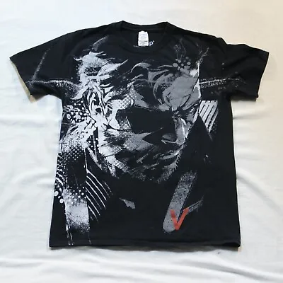 Metal Gear Solid V 5 X LVLP T Shirt Konami AOP Video Game Venom Snake Head Tee M • $98