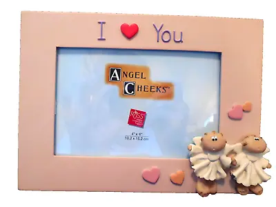 Picture Frame Angel Cheeks  I Love You  Russ Berrie Collectible Pink Gift Boxed • $12.60