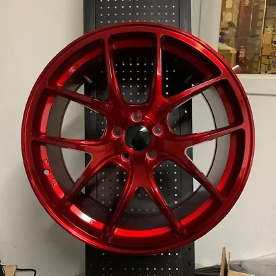 20  F1 Fi Gtr Concave Red Rims Wheels Fits G35 G35x G37 G37x M35x • $899