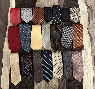 Lot 15 Pcs Silk Neckties (Ted Baker J.Crew Mario Massoti Etc.) • $48