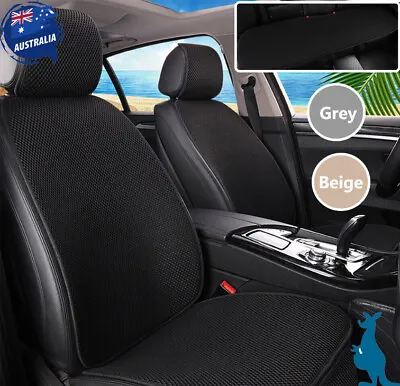 Breathable Car Seat Covers Front Rear Seat Canvas Universal Cushions Accessories • $30.40