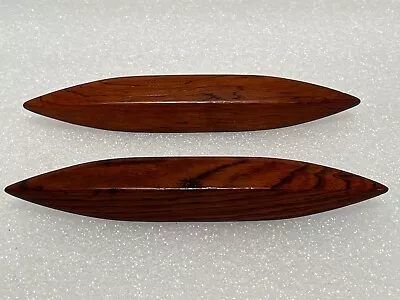 Pair Of Wooden MCM Mid-Century Modern Drawer Pulls 1.75  C-C 6.75 Long • $19.99