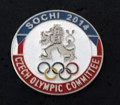 SOCHI 2014 Olympic CZECH Delegation Team Large Pin  • $11.88