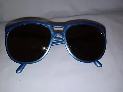 Vintage Vaurnet Sunglasses Blue Unisex Yellow/amber Lenses • $83.99