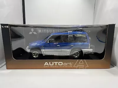 1/18 Auto Art 1998 Mitsubishi Pajero LHD Metallic Blue 77103 NIB READ US Seller • $209.99