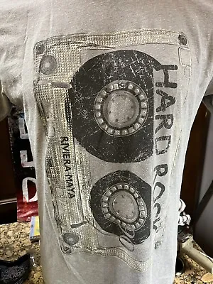 Hard Rock Riviera Maya T-Shirt Size Large Gray Short Sleeve Graphic Tee • $15.96