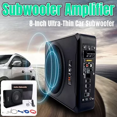 8'' Car Subwoofer Under-Seat 600W Amplifier Speaker Audio Sub Woofer Slim Box AU • $96.95