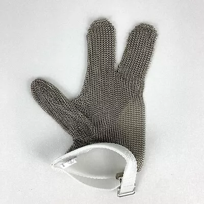 NOS Whiting & Davis Safety Stainless Steel Metal Mesh 3 Finger Glove Small Right • $8.98