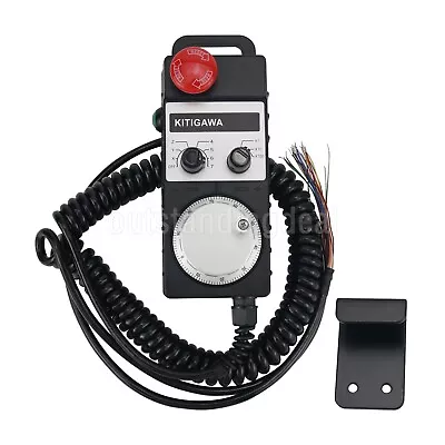 OMT004 7-Axis Manual Pulse Generator CNC Handwheel With Emergency Stop Button • $61.84