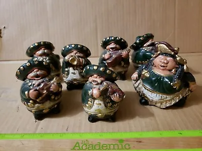 Mexican Chunky Mariachi Band Figurines 7 Piece Set • $98