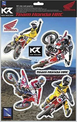 £5.99 • Buy New Ray Sticker Sheet Ken Roczen HRC Honda Decals Graphics Motocross Dirt Bike