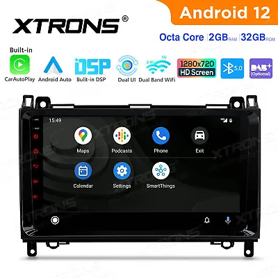 HD Car GPS Stereo Radio Android 12 Car Play IPS For Mercedes Benz A-Class W169 • $226.99