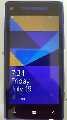 HTC 6990 Windows Phone 8X 16GB Verizon Wireless Blue Smartphone Good Condition • $29