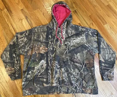 Mossy Oak Womens Hoodie Camo Pink 2XL Hunting Hiking Outdoors Camouflage • $25.99