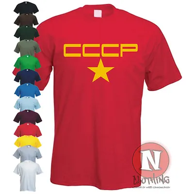 CCCP Retro Style USSR Communist Russian Cold War Fun Logo T-shirt Russia Moscow • $15.14