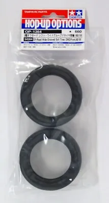 TAMIYA 1/10 RC #54284 OFF-ROAD WIDE-GROOVED SOFT TIRES (2WD/FRONT) (2-tires) • $8