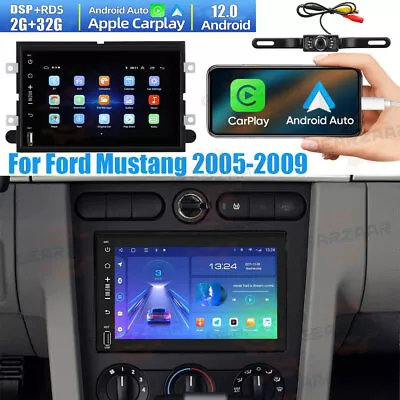 Android 12 Carplay Car Stereo Radio GPS Navi For Ford Mustang 2005-2009 + Camera • $119.86