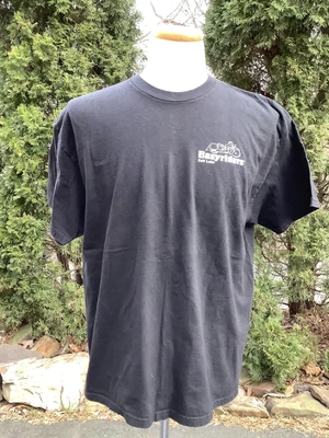 $27.99 • Buy EASY RIDERS Salt Lake/RIDE To The ROUNDHOUSE Evanston, WY Black T-SHIRT Men's XL