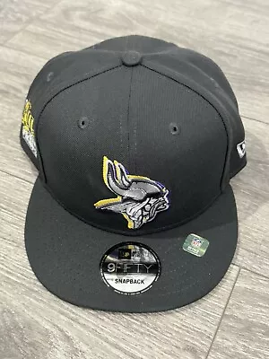 Minnesota Vikings New Era 9Fifty SnapBack Adjustable Hat Graphite Color • $27.99