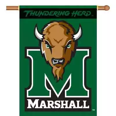 Marshall University Thundering Herd Garden House Flag 28  X 40  Banner Two Sided • $29.49