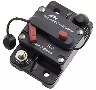 Young Marine 70A Circuit Breaker Boat Trolling Manual Reset Waterproof 12-48V • $10.90