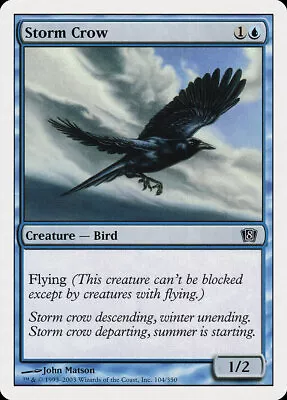 Storm Crow   MTG  104 NM Eighth Edition • $0.73
