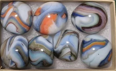 Dave's Appalachian Swirls D.A.S. Super Nova Marbles-A Box Of Barrels & Eggs #Q • $3.95