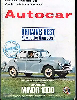 £9.75 • Buy The Autocar Magazine May 17 1963 Alfa Romeo GD 060617nonjhe