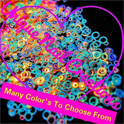 HOLLOW CIRCLE Shape ~U Choose Color~Nail Art•Face•Festival•Crafts•Makeup • $2.50