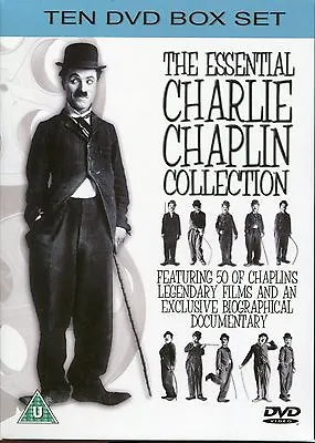 THE ESSENTIAL CHARLIE CHAPLIN COLLECTION - 10 DVD BOX SET 50 Legendary Films • £18.99