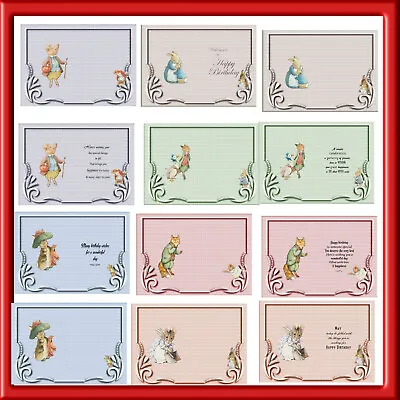Peter Rabbit Inserts In Assorted Sizes  (24 X 12 Blank 12 With Verse) (jan 2023) • £7