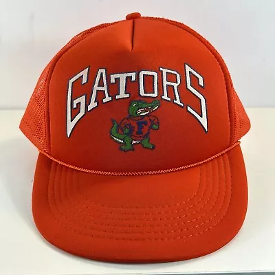 Vtg Florida Gators Hat College Football  Mesh Snapback Trucker KC 80s • $29