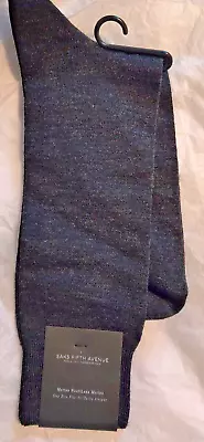 Saks Fifth Avenue Merino Wool Blend Long Socks One Size Fits All Color Charcoal • $10.99