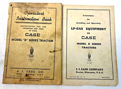Vintage J. I. Case Model  D  Series Tractors Operators Manuals • $29.99