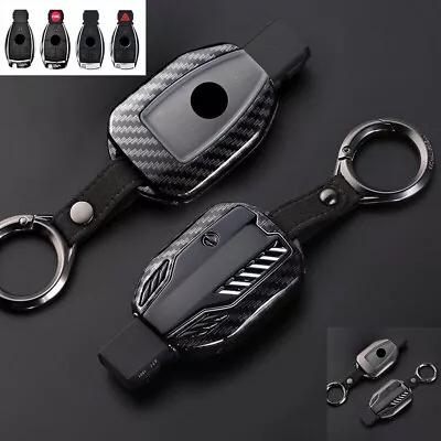 For Mercedes Benz C E Class W203 Carbon Car Remote Key Case Fob Cover Holder Bag • $29.99