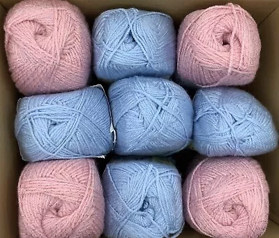Bundle Yarn Mixed Dk Sparkly Knitting 9X100g Balls -As Pictured • £0.99