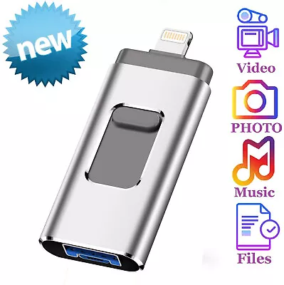 1TB 2TB USB 3.0 Flash Drive For IPhone IPad External Storage Drive Memory Stick • £9.22