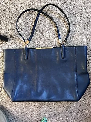 Coach 29002 Madison East West Blue Saffiano Leather Tote/Shopper/Shoulder Bag • $55.25